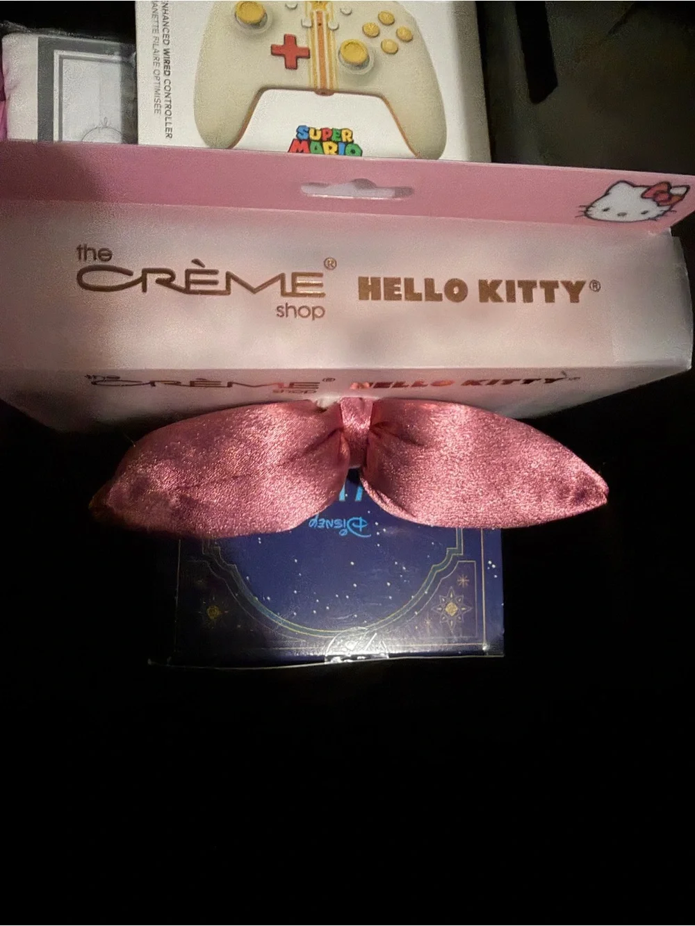 Hello Kitty Rose Pink Satin Bow Headband